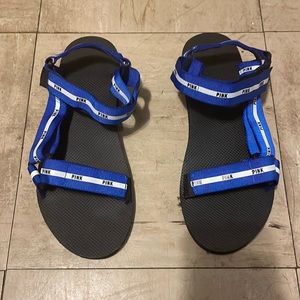 Size Large Victoria Secret Pink Line Sandals